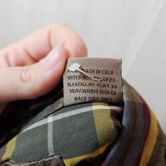 R. Sole Mens 2XL Mixed Print Plaid Yellow Green Blue Long Sleeve Streetwear - Picture 8 of 9